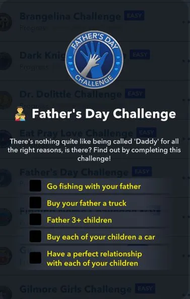 fathers day challenge in bitlife