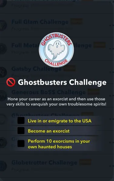 ghostbusters challenge in bitlife