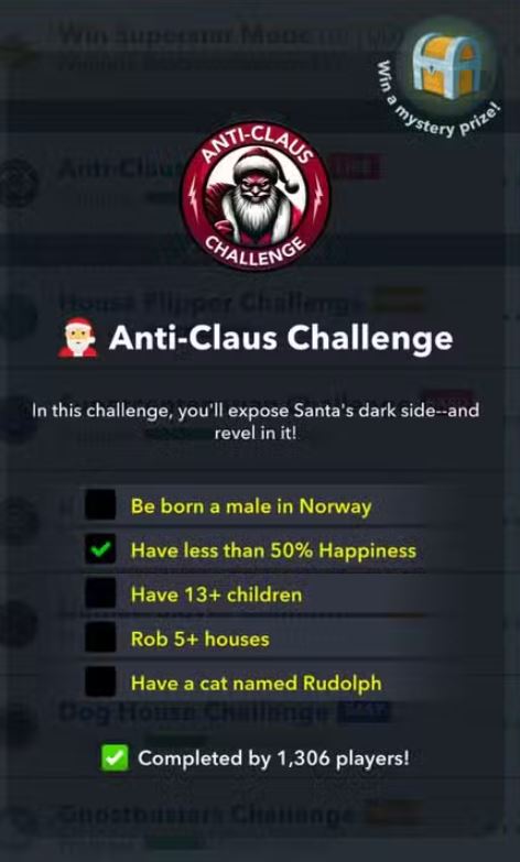 bitlife anti claus challenge