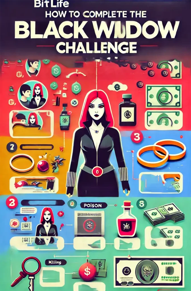 black widow challenge in bitlife